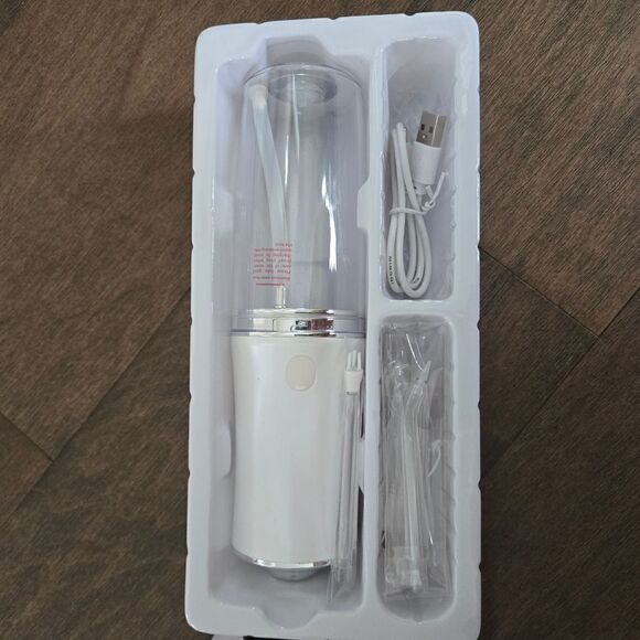 CORDLESS DENTAL WATER FLOSSER : RECHARGEABLE JET FLOSS TOOTHPICK - Picture 7 of 9